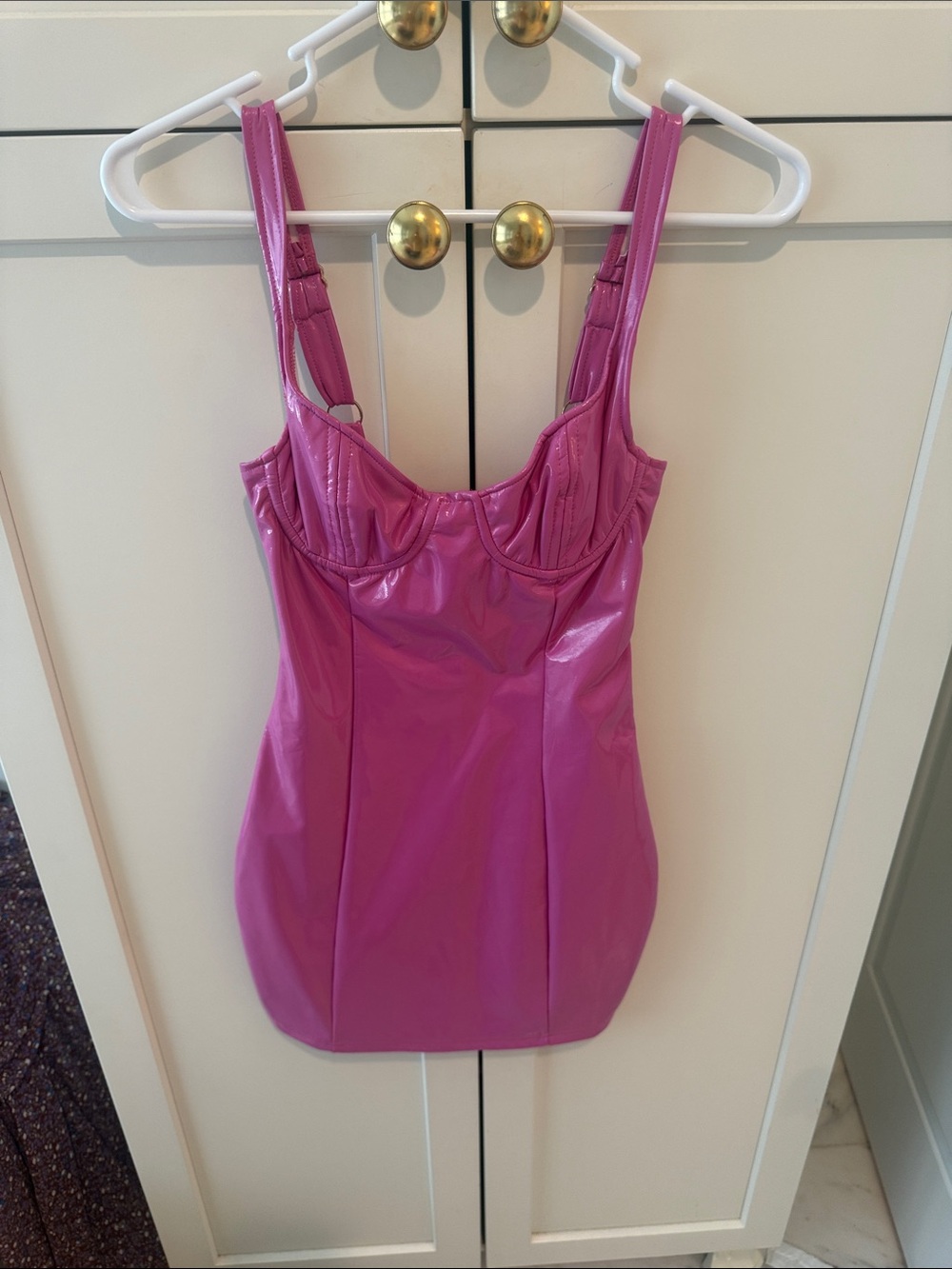 Fuchsia Mini Dress with Structured Bust